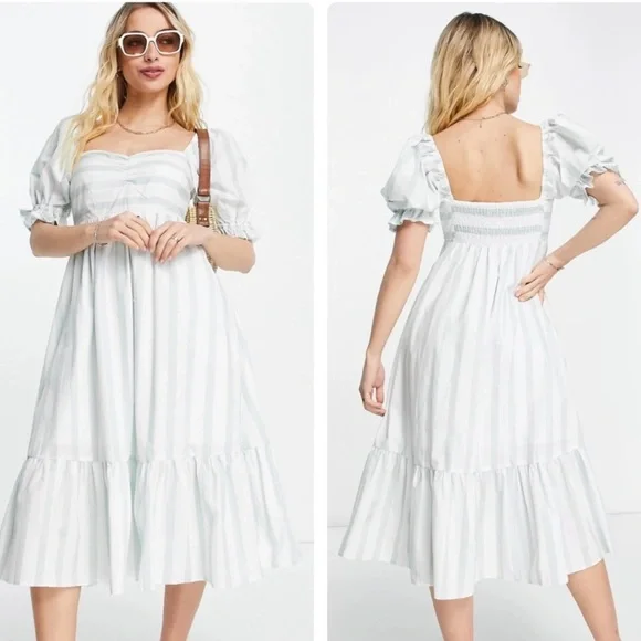 Abercrombie Fitch Dresses Abercrombie Fitch Puff Sleeve Midi